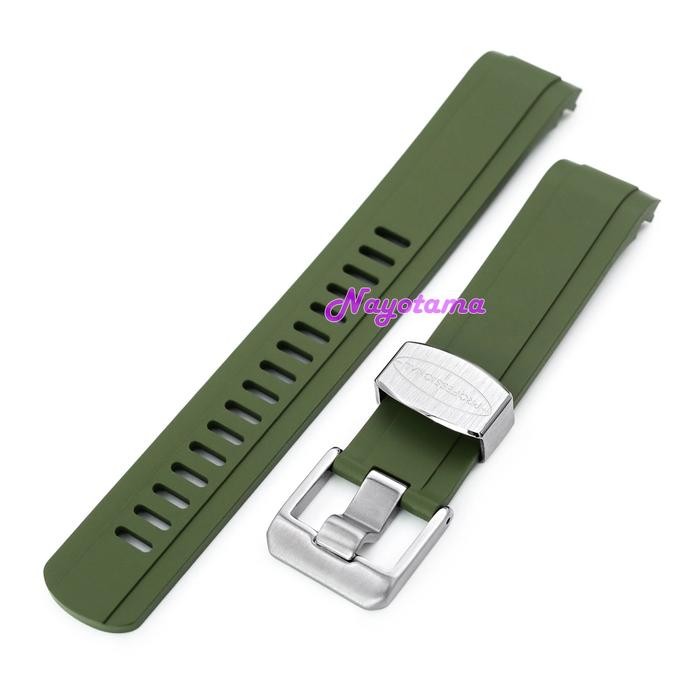 CRAFTER BLUE CB13 Rubber Strap Green for Seiko Baby MM200 Mini Turtle