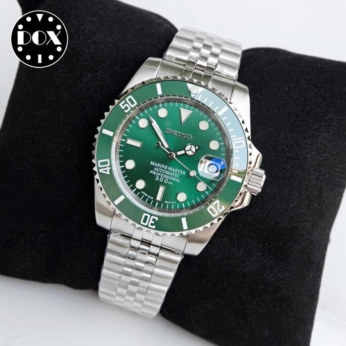 Mod Seiko HULK Sub Movement NH35 Automatic Sapphire Jubilee Bracelet