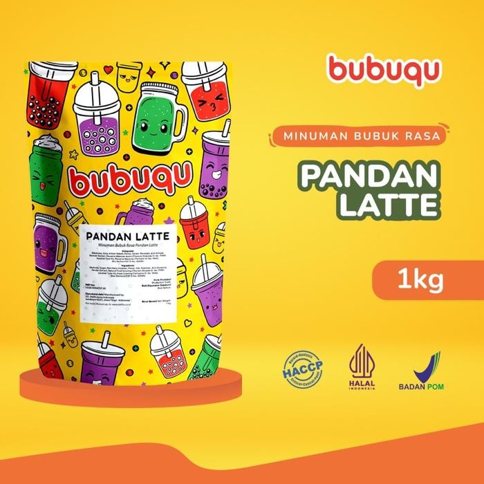

Tersedia Pandan Latte Powder Drink 1 Kg - Bubuqu Minuman Bubuk Susu Pandan