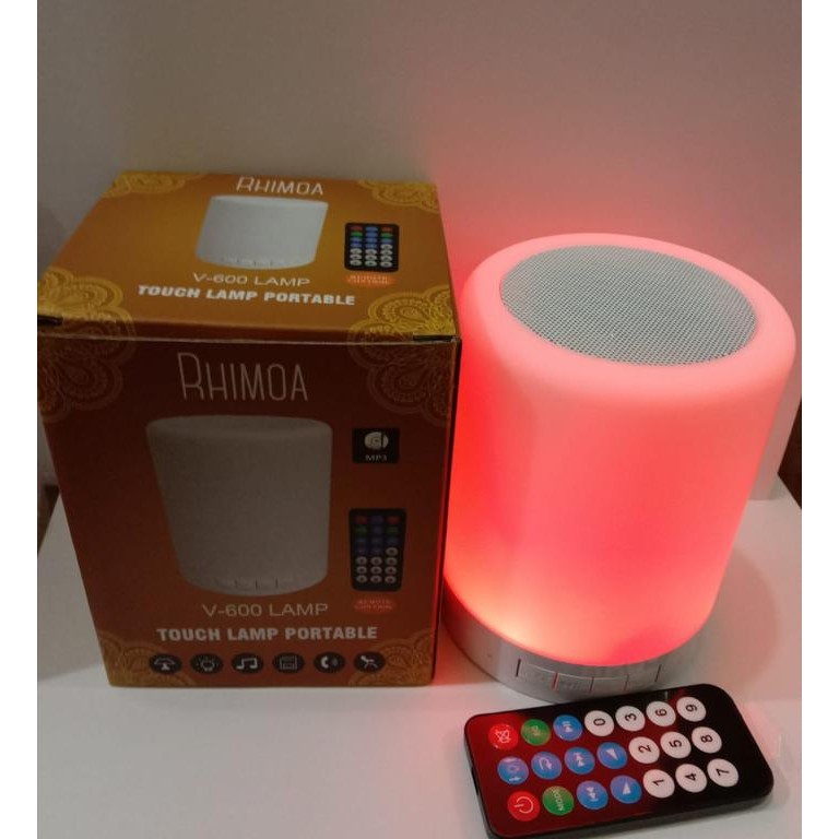 Promo Rhimoa V600 Bluetooth Speaker Led + Remote Control