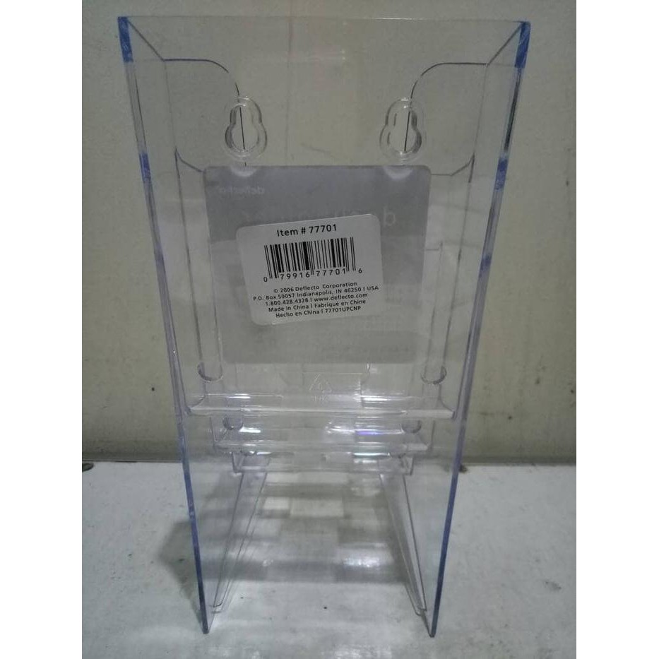 

Tempat Brosur Acrylic Letter Size Deflecto 4 Tier Multi Pocket