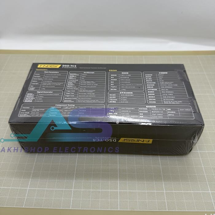 

FNIRSI DSO-TC4 3-IN-1 10MHZ 48MSA/S DIGITAL OSCILLOSCOPE TRANSISTOR TESTER SIGNAL GENERATOR