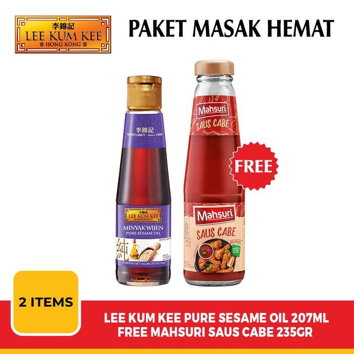 

Paket Masak Hemat (Pure Sesame Oil 207ml Free Saus Cabe 235gr)