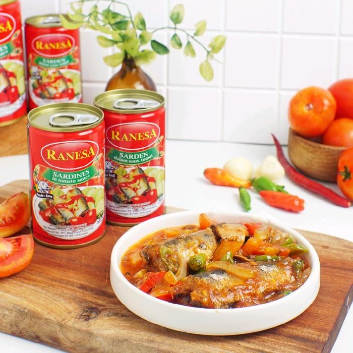 

Buy 2 Sarden Besar 425gr RANESA Sarden saus tomat Makanan Kaleng (Besar) - Makanan Kemasan Kaleng -