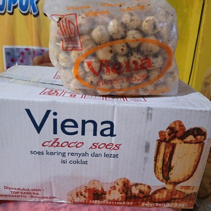 

soes coklat lumer aneka camilan snack food kemasan 1 kg