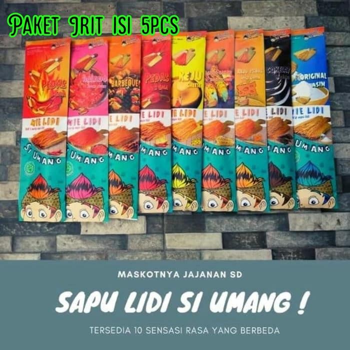 

Lidi Si umang Paketan 5pcs Food Snacks