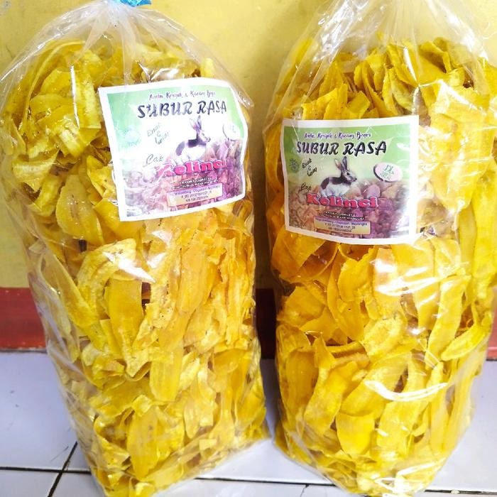 

Keripik Pisang Tipis Gurih 1 Kg Snack Kripik Kering Cemilan Crispy Camilan - Food Makanan