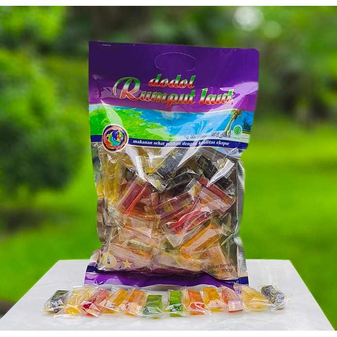 

LOS> Dodol Rumput Laut Plastik Bening 800 gr