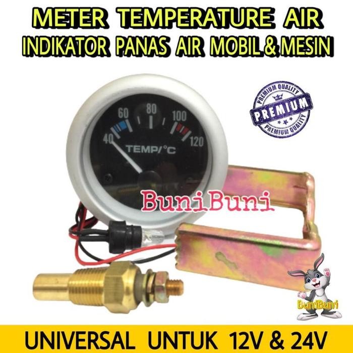 Jual Meter Ampere Panas / Amper Meter Temperatur Suhu Air Untuk Mobil & Mesin (Tanpa Kabel)