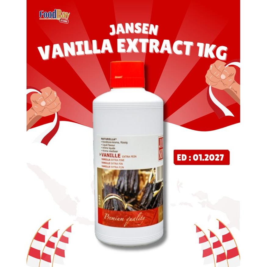 

JANSEN VANILLA EXTRACT - VANILLA EXTRACT 1KG BEST SELLER !!! - VANILLA EXTRACT botolan