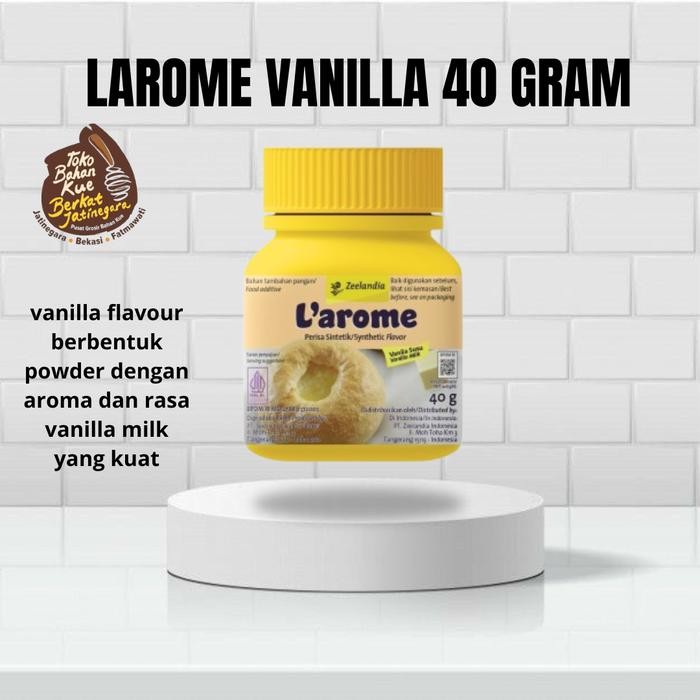 

LAROME VANILLA MILK POWDER 50 GR / PERISA RASA VANILLA LAROME / VANILI