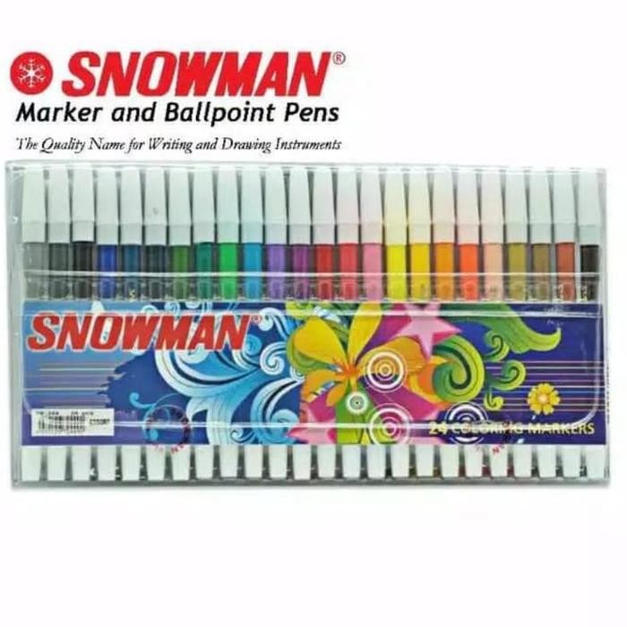 

Spidol Snowman 24 Warna Pw
