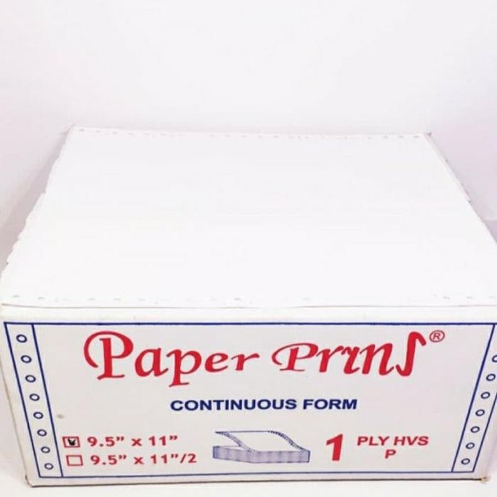 

Kertas Continuous Form 1Ply 9.5X11 Paperpryns