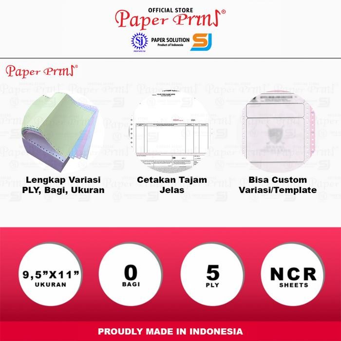 

Paperpryns Kertas Continuous Form 5Ply Ncr 9,5" X 11
