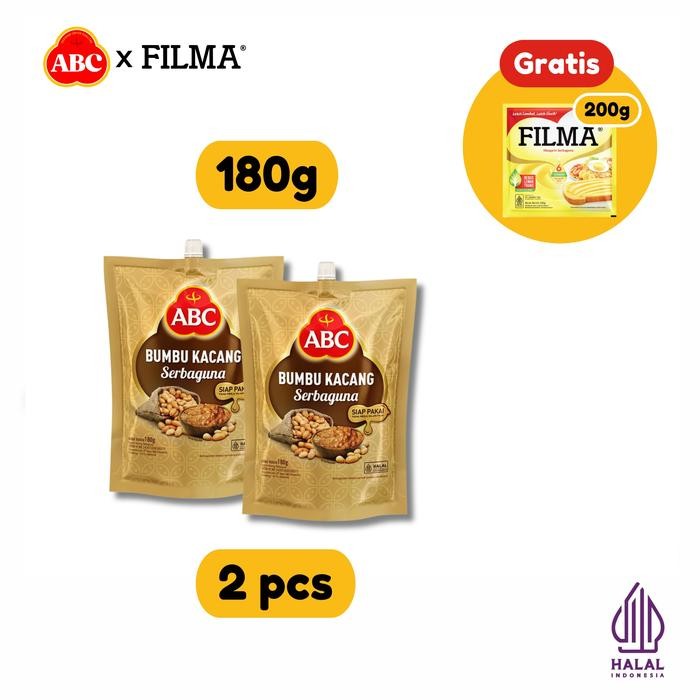 

ABC Bumbu Kacang Serbaguna 180 g Twinpack - Free Filma Margarine 200gr