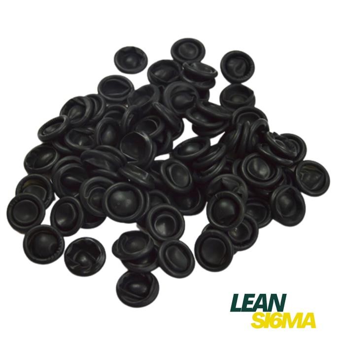 ESD Anti Static Black Finger Cots Cleaning Latex