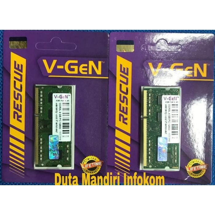 SODIMM DDR3 VGEN 4GB PC12800 RESCUE
