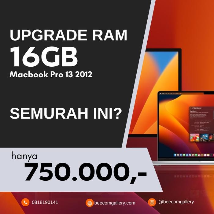 RAM MACBOOK PRO 2012 16GB MD101 MD102 MEMORY MACBOOK PRO 16GB 1600MHZ