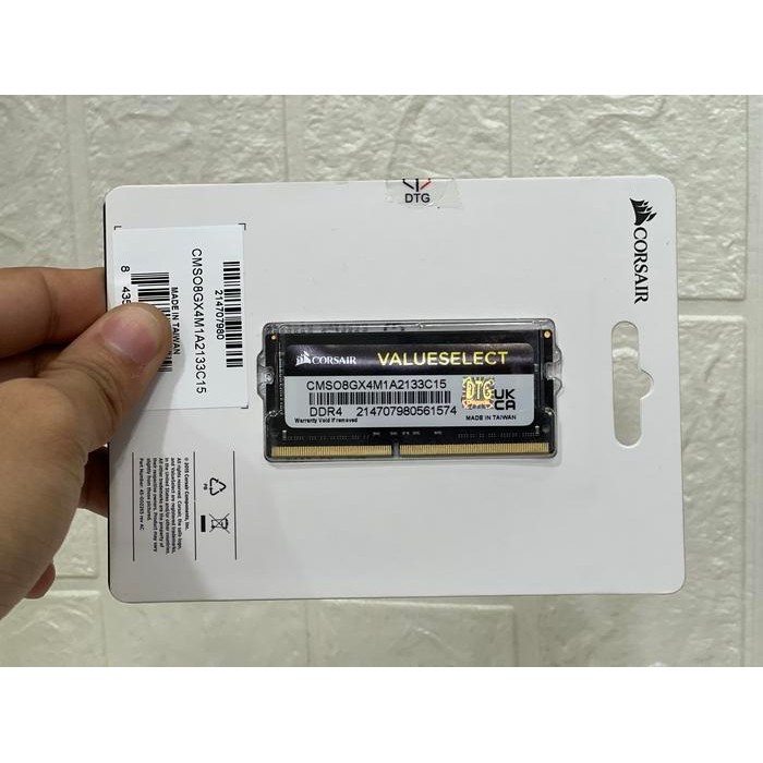 CORSAIR MEMORY RAM 8GB DDR4 SODIMM 2133MHZ 1X8GB