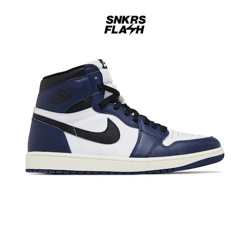 NIKE Air Jordan 1 Retro High Og Midnight Navy Sepatu Sneakers Pria - DZ5485401 - Size 47.5