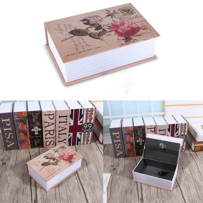 

HOMESAFE Kotak Buku Novel Hidden Security Box Book Key Lock Size S - KBS-801