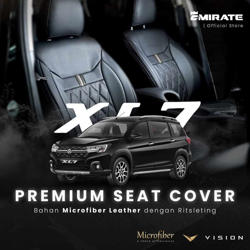 Sarung Jok Mobil Suzuki XL7 Semi Kulit / Cover Jok Mobil Suzuki XL7 Tahan Air dan Debu Bahan Microfi
