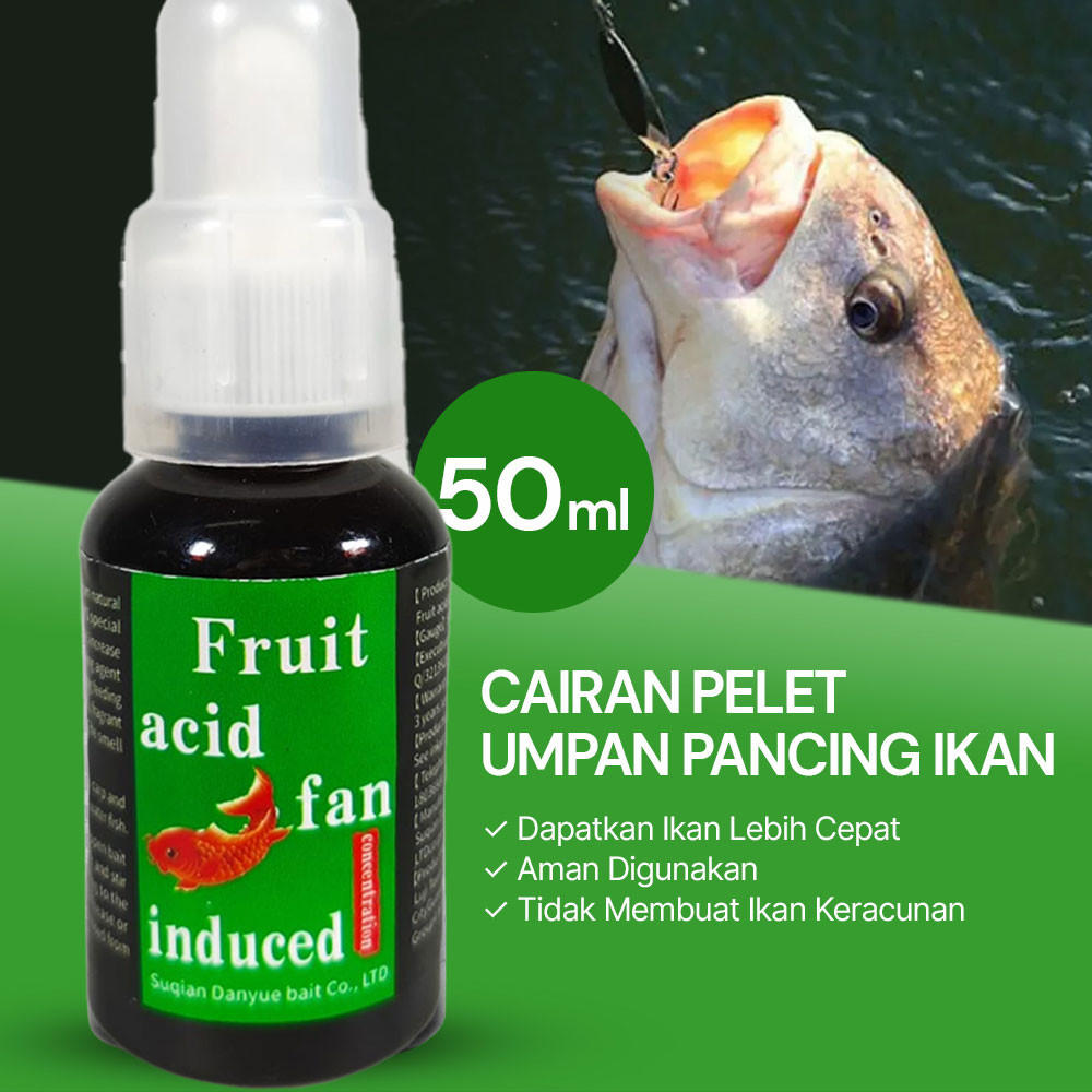 Cairan Pelet Ikan 50 ml – Pheromone Amino, Tarik Lebih Banyak Ikan