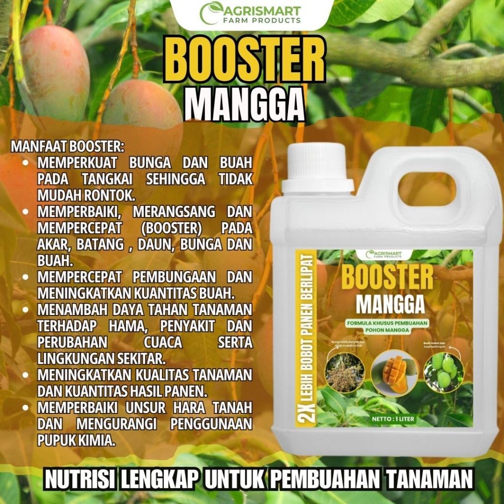BOOSTER MANGGA 1 LITER plus ZPT untuk Tanaman Mangga 1 Liter