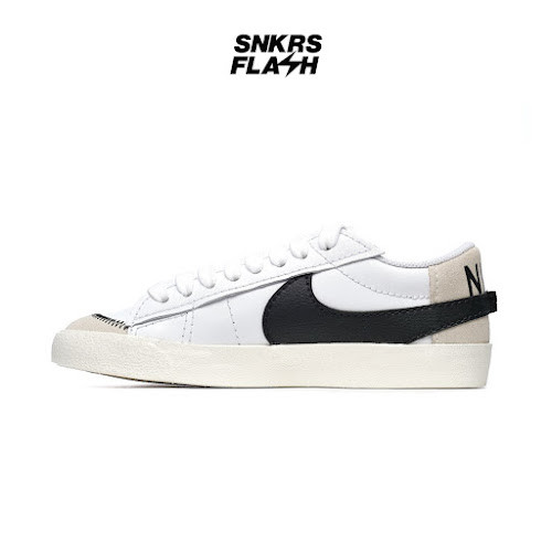 NIKE Blazer Low 77 Jumbo White Black Sail Sepatu Sneakers Pria - DN2158101 - Size 44