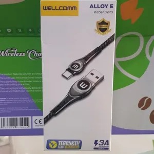 Kabel data USB to type C 3A brand wellcomm