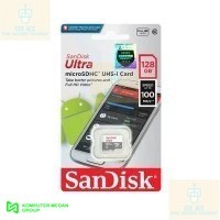 Kartu Memori Hp Memory Card Microsd Sandisk Ultra 128GB 100MB/S Resmi