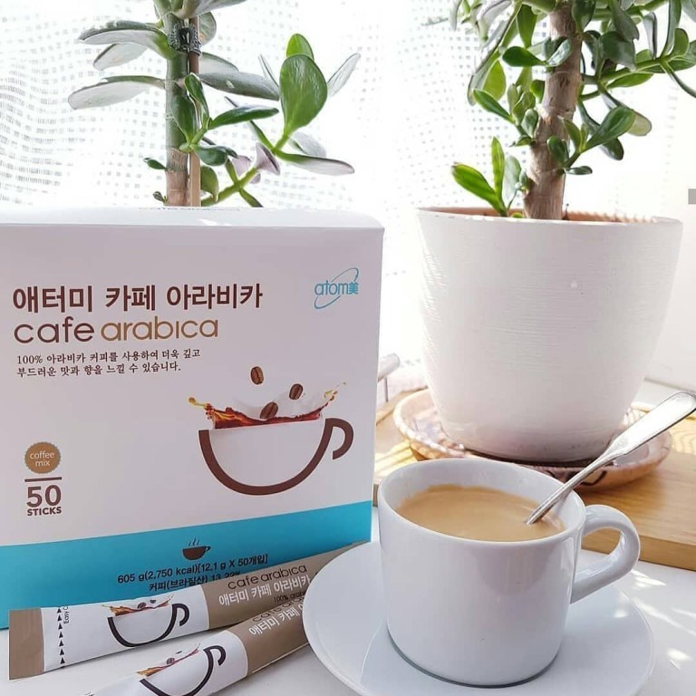 Atomy Kopi CAFE ARABICA 100% & KAFEIN Alami/Kopi Mix/Coffee isi 50 sc