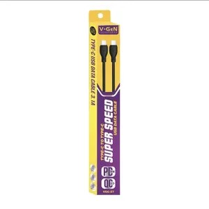Kabel Type C to Type C V-GeN VGC-07 3.1A QC4.0 PD60W Fast Charging 1 M