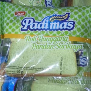 PadiMas Roti panggang pandan sarikaya60gr