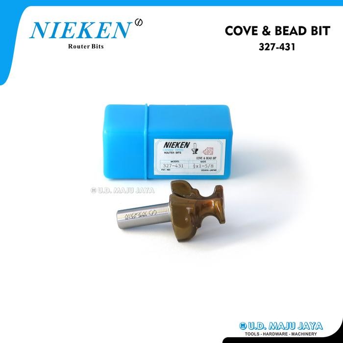 NIEKEN Router Bits 327-431 ( Mata Profil Cove & Bead Bit )