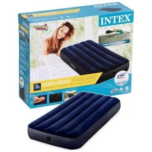 PREMIUM Intex kasur angin durabeam blue single 64756