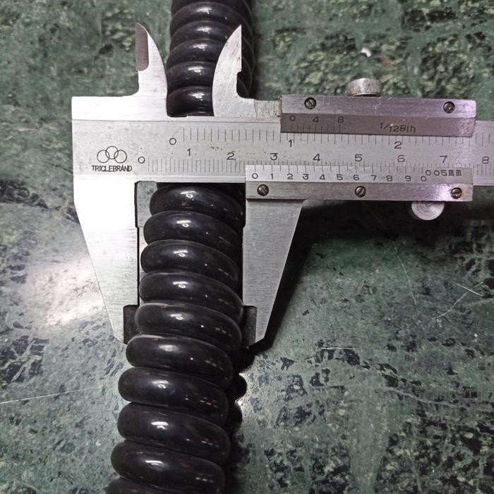 CABLE SPIRAL 2X1MM2 HITAM PER 5 METER TARIKAN