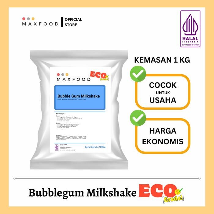 

Tersedia Maxfood Bubblegum Milkshake Powder 1Kg Minuman Bubuk Ekonomis