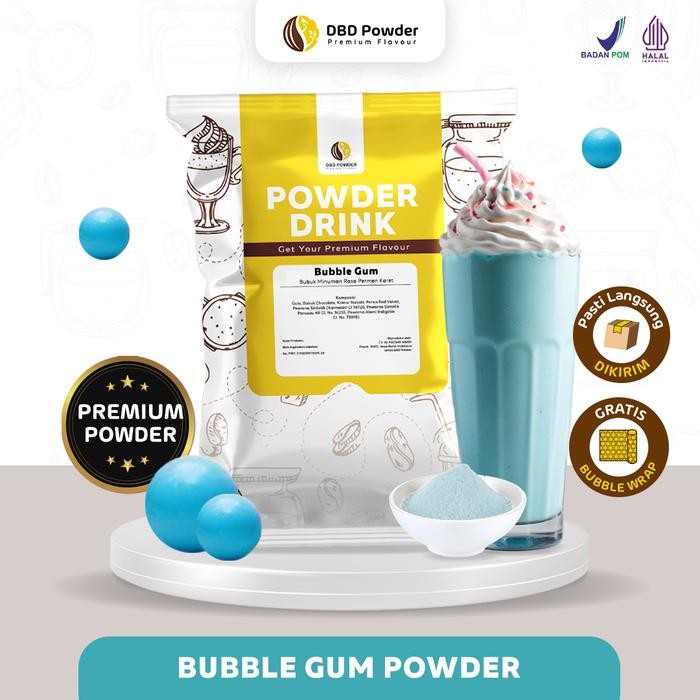

Tersedia Bubuk Minuman Premium Bubble Gum 1Kg - Powder Drink Permen Karet Shopee