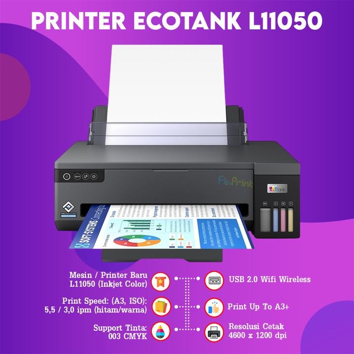 Printer Epson L1300 New Printer A3+ L 1300 InkTank Infus Pabrik