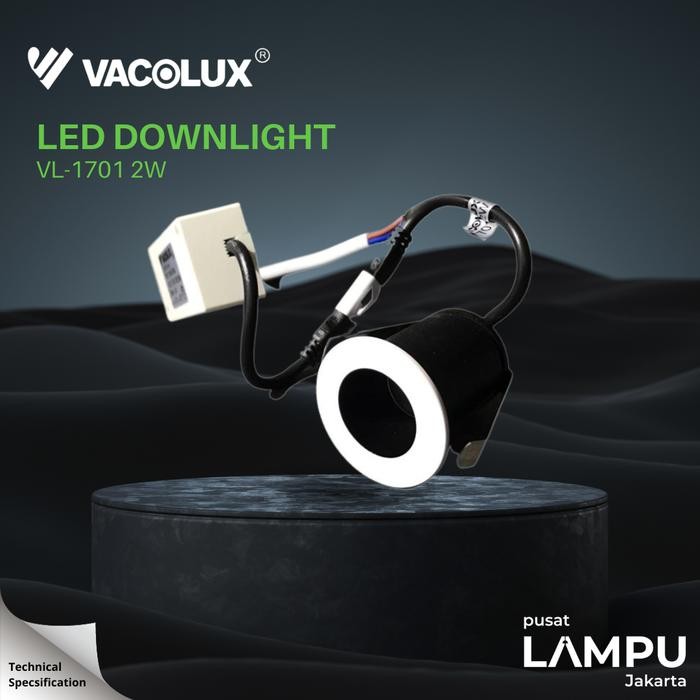 Vacolux spotlight 2watt led 220volt 2w 220v