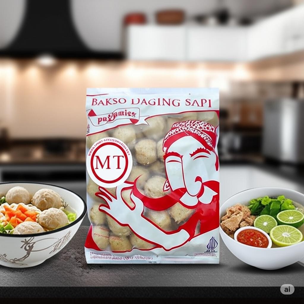 Bakso Daging Sapi Asli Pak Kumis Frozen – Bakso Daging Sapi Asli Enak Halal dan Praktis Siap Masak U