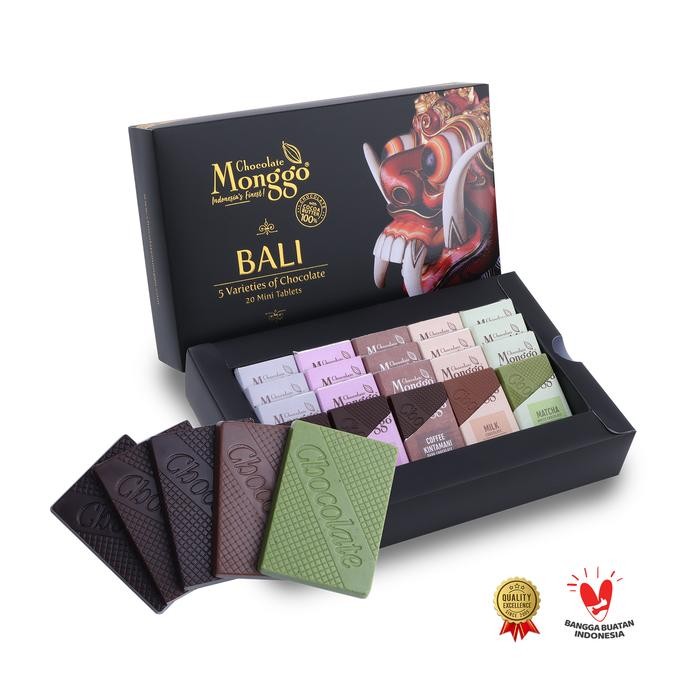 

Chocolate Monggo Oleh Oleh Bali Rarung Cokelat Box 5 Rasa Souvenir Chocolate