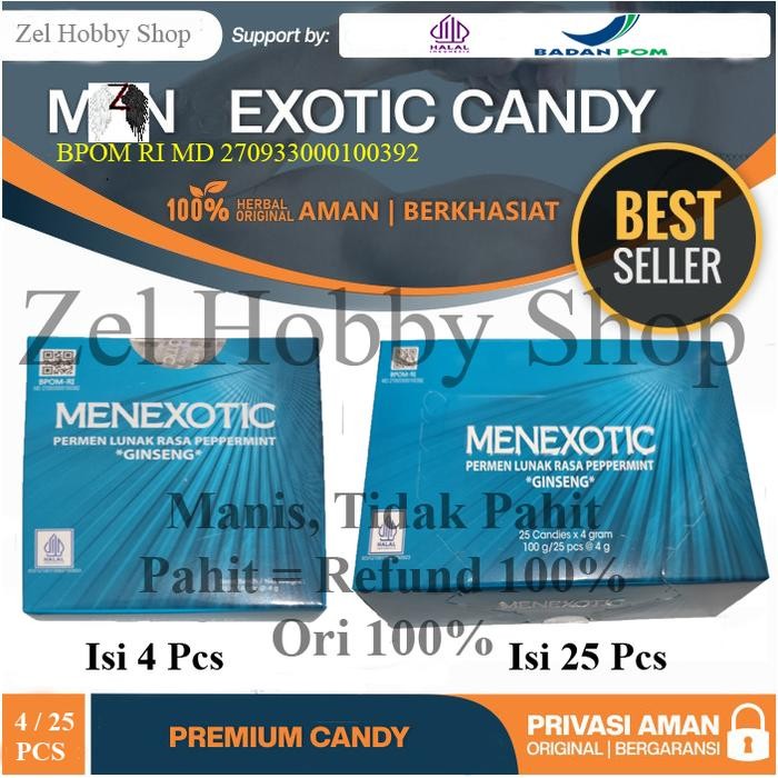 

MenExotic Candy isi 4 Pcs / 25 Pcs / 80 Pcs