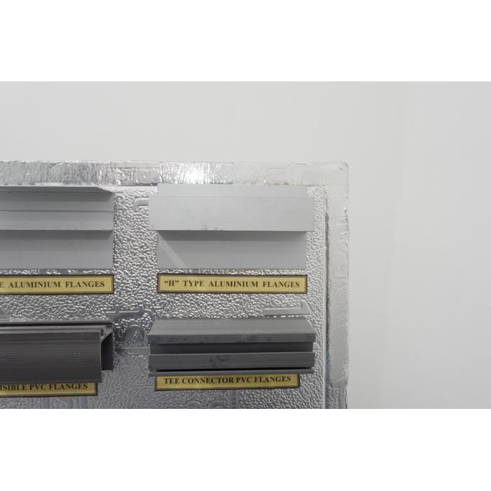 H Alumunium Flanges /Sambungan Ducting Pu/ Ukuran 4 Meter