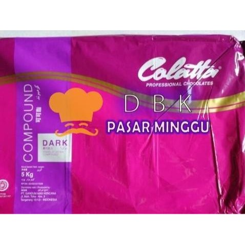 

COKLAT COLATTA DARK COMPOUND CHOCOLATE 5KG