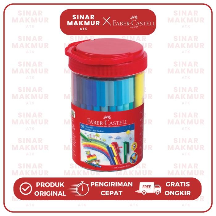 

Connector Pen/Spidol Warna/Coloring Marker 50 Warna Faber Castell (Set)