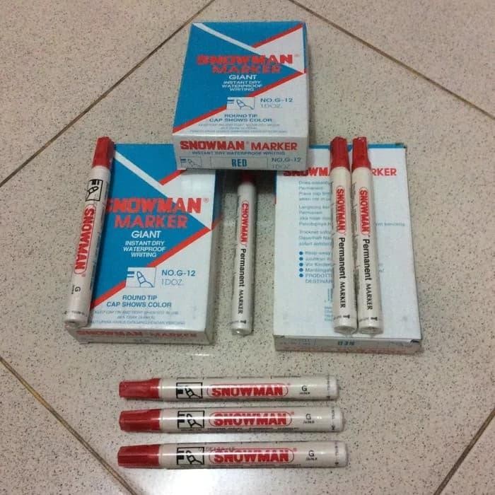 

Spidol Permanen G12 Merk Snowman