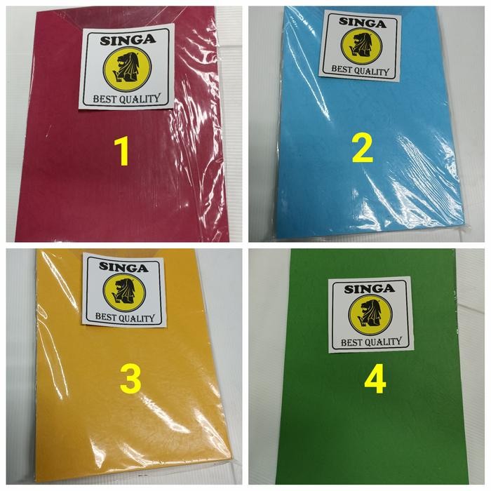 Kertas Cover Jilid A4 Bufalo Bahan Tebal Bukan Tipis / Pak Isi 100