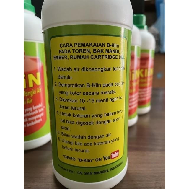 B Klin B-Klin Bklin Pembersih Saluran Pipa dan Toren Tangki Air
